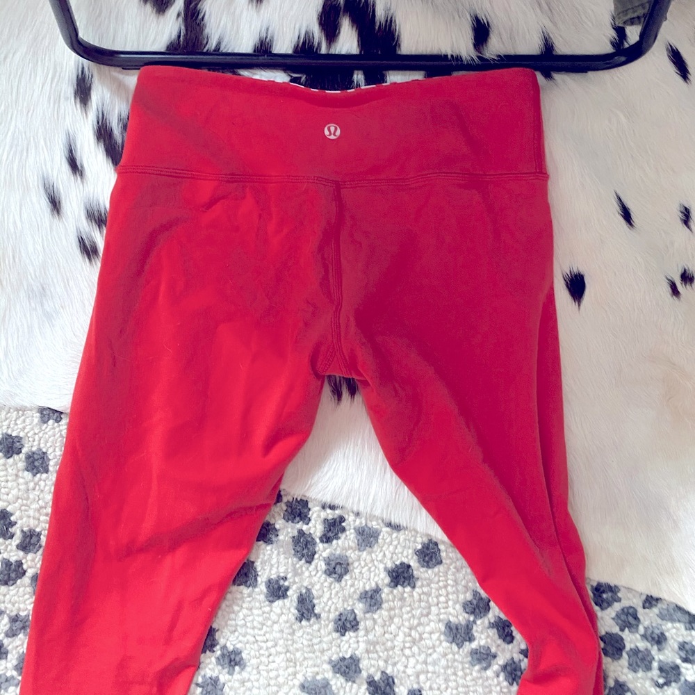 Lululemon red leggings